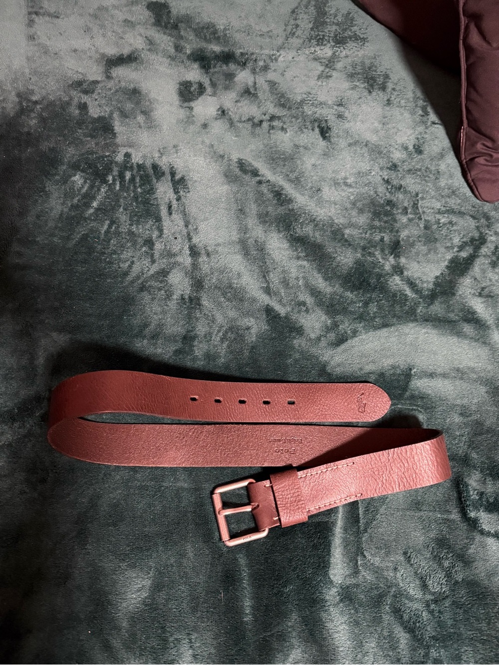 Men's Leather Belt in dark brown